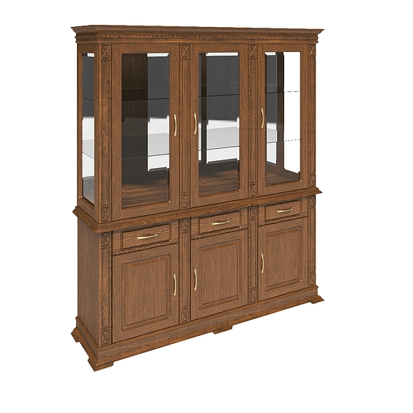 Шкаф комбинированный «Верди Люкс 3з» П487.20з, Цвет: Черешня