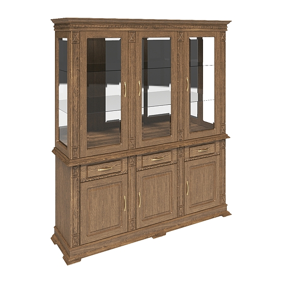 Шкаф комбинированный «Верди Люкс 3з» П487.20з, Цвет: Дуб рустикаль