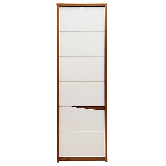 Шкаф «Монако» П510.12, Материал: каркас с подсветкой, Цвет: Дуб Саттер+Белый глянец (shkaf_monako_p510_12.jpg) Шкаф «Монако» П510.12, Материал: каркас с подсветкой, Цвет: Дуб Саттер+Белый глянец