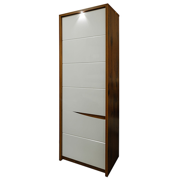 Шкаф «Монако» П510.12, Материал: каркас с подсветкой, Цвет: Дуб Саттер+Серый Мокко (shkaf_monako_p510_12_seryi_mokko.jpg) Шкаф «Монако» П510.12, Материал: каркас с подсветкой, Цвет: Дуб Саттер+Серый Мокко