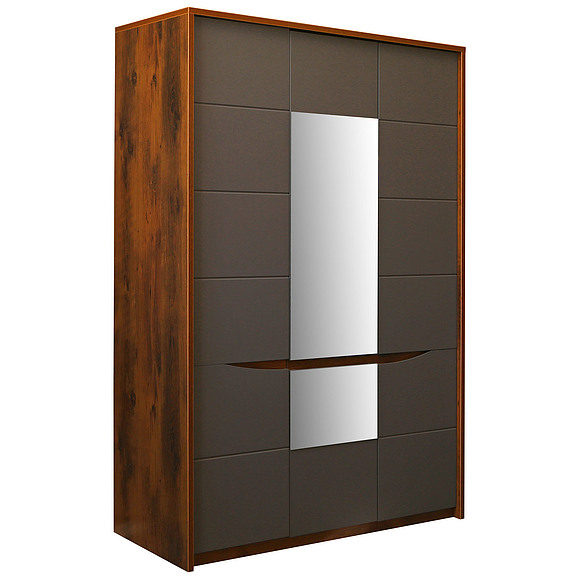 Шкаф для одежды «Монако» П528.07, Цвет: Дуб Саттер+Серый Мокко