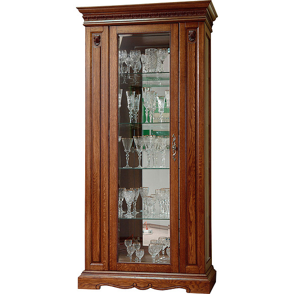 Шкаф с витриной «Милана 8» П265.08-01, Цвет: Черешня