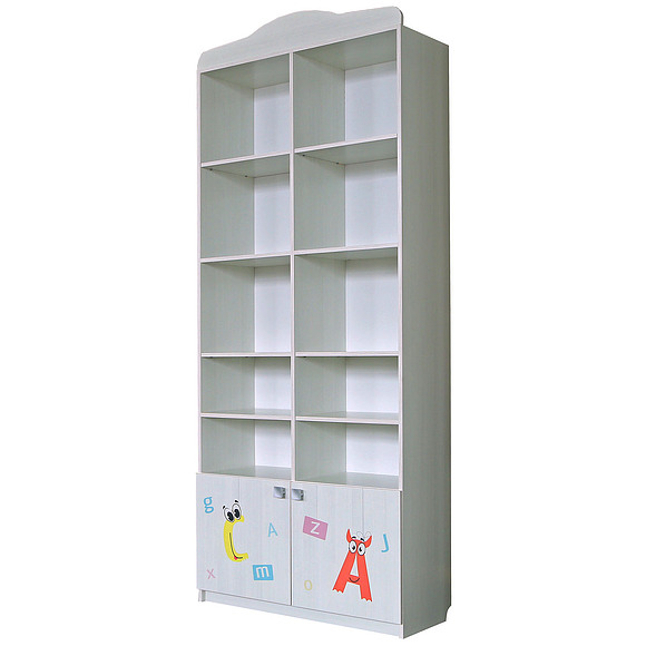 Шкаф «Соната» П439.12Д15, Цвет: Принт «Буквы»