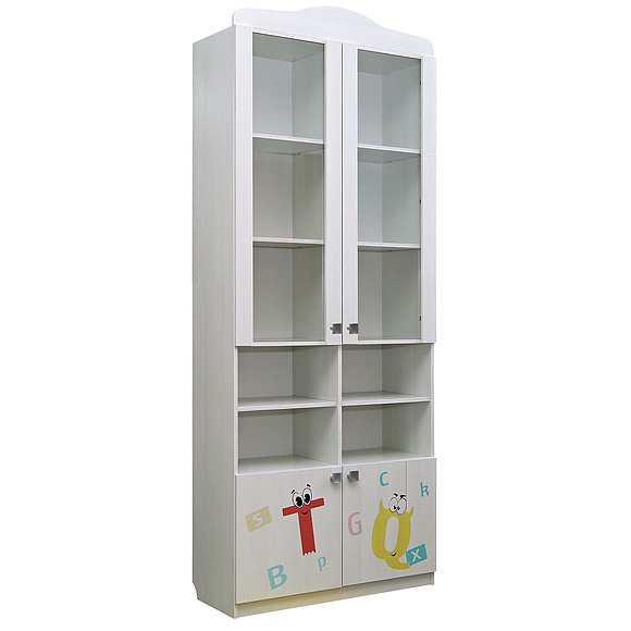 Шкаф «Соната» П439.14СД15, Цвет: Принт «Буквы»