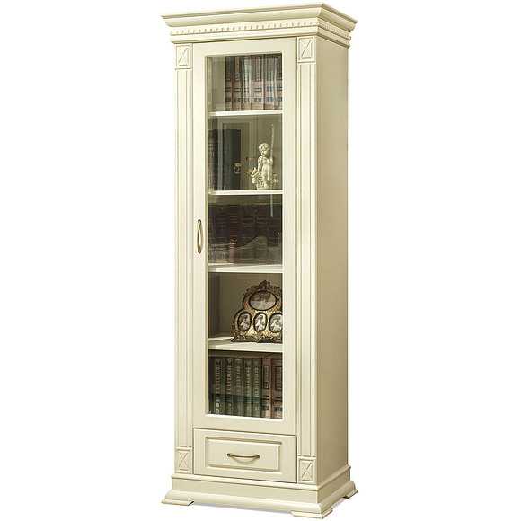 Шкаф «Верди Люкс 1/1» П487.26, Цвет: Слоновая кость