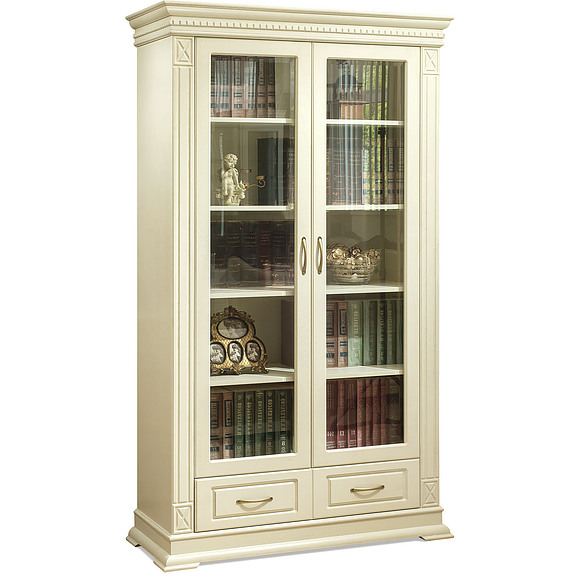 Шкаф «Верди Люкс 2/1» П487.27, Цвет: Слоновая кость