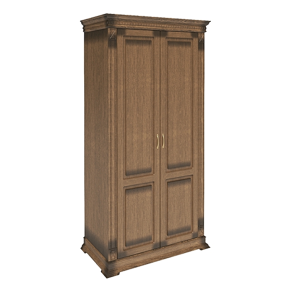 Шкаф «Верди Люкс 2/4» П487.37, Цвет: Дуб рустикаль с патинированием