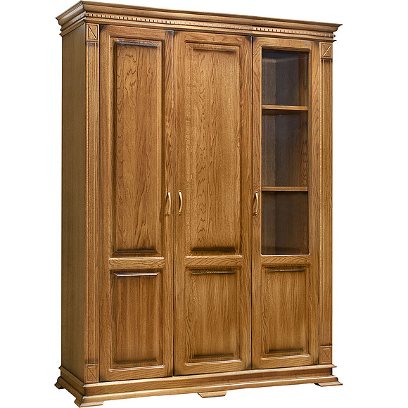 Шкаф «Верди Люкс 3» П487.44, Цвет: Дуб рустикаль с патинированием