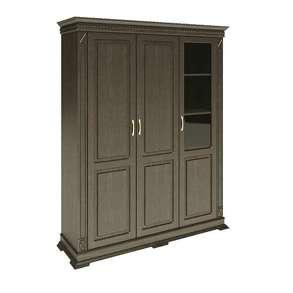 Шкаф «Верди Люкс 3» П487.44, Цвет: Венге