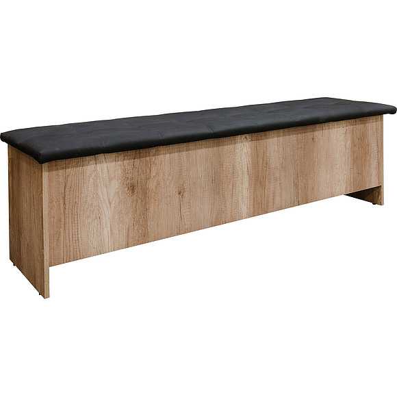 Скамья «Брауни» П043.1301, Цвет: Дуб Каньон+чёрный (skamya_brauni_p043_1301.jpg) Скамья «Брауни» П043.1301, Цвет: Дуб Каньон+чёрный