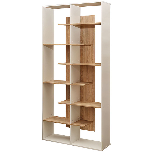 Стеллаж «Next» П033.061, Материал: ДСП ламинированная, Цвет: Белый+дуб Сонома