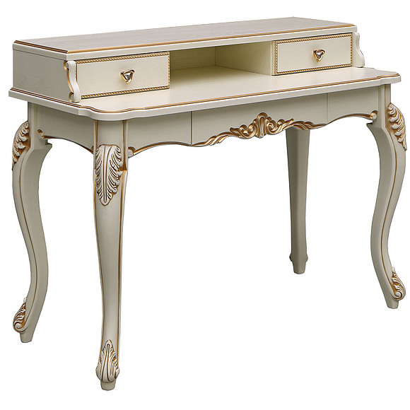 Стол «Альба 22Т» П524.22, Цвет: Слоновая кость с золочением