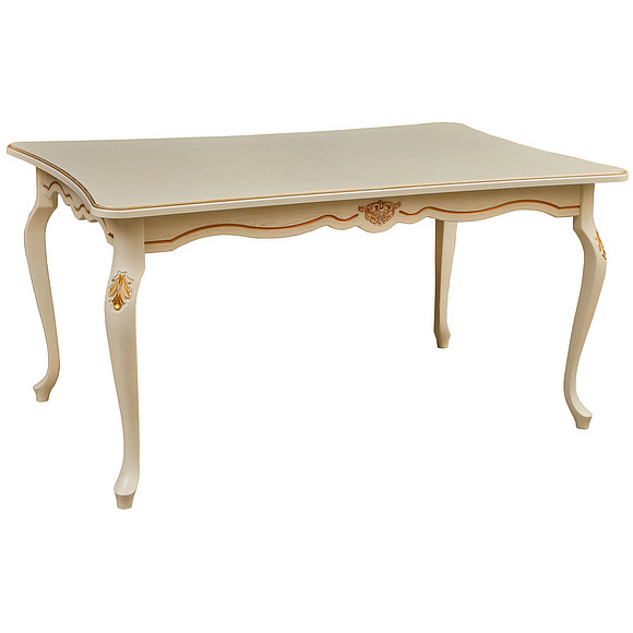 Стол «Алези 2Е» П353.05, Цвет: Слоновая кость с золочением