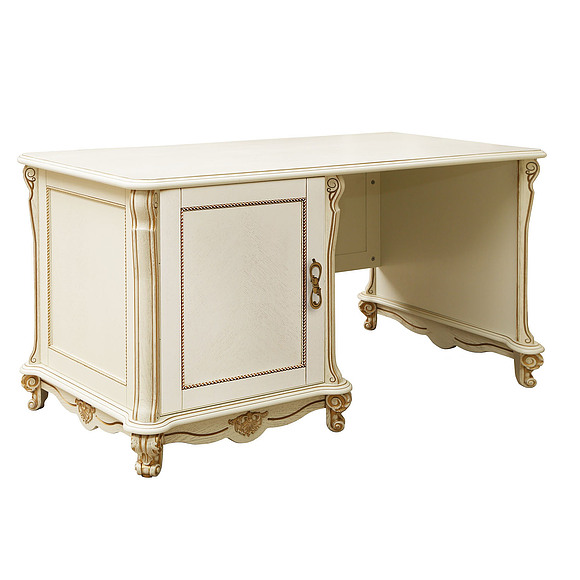 Стол «Алези» П395.06-01, Цвет: Слоновая кость с золочением