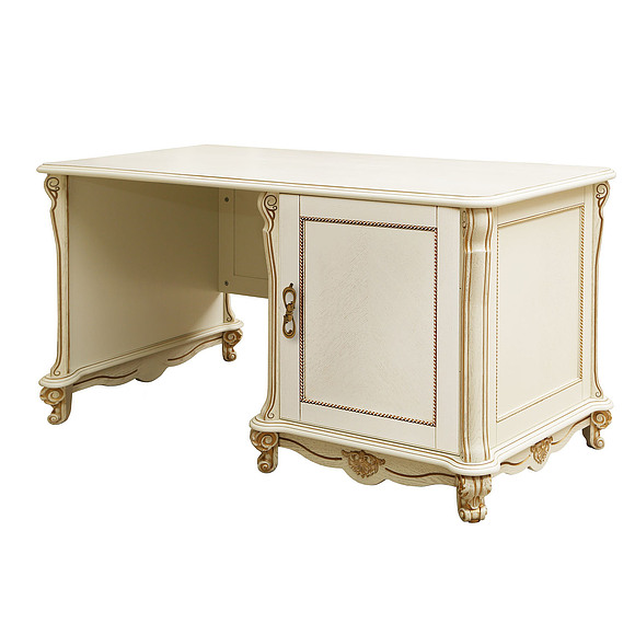 Стол «Алези» П395.06, Цвет: Слоновая кость с золочением