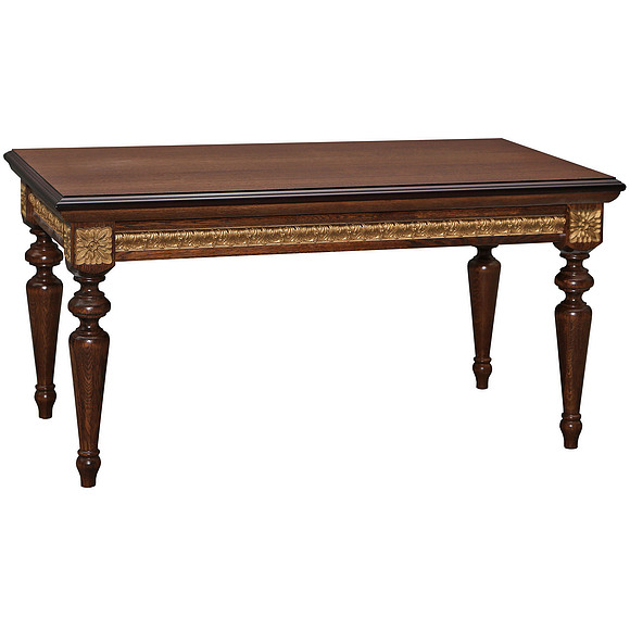 Стол журнальный «Милана 03» П299.03, Цвет: Черешня с золочением