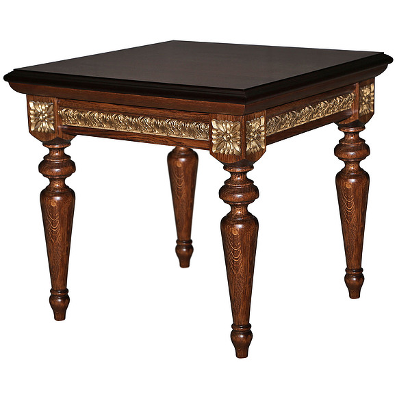 Стол журнальный «Милана 04» П299.04, Цвет: Черешня с золочением