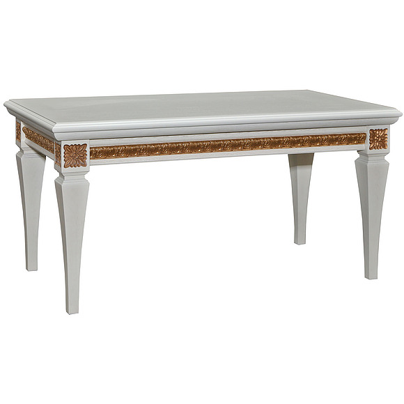 Стол журнальный «Милана 05» П299.05, Цвет: Слоновая кость с золочением