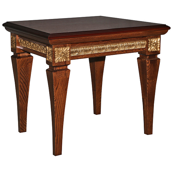 Стол журнальный «Милана 06» П299.06, Цвет: Черешня с золочением