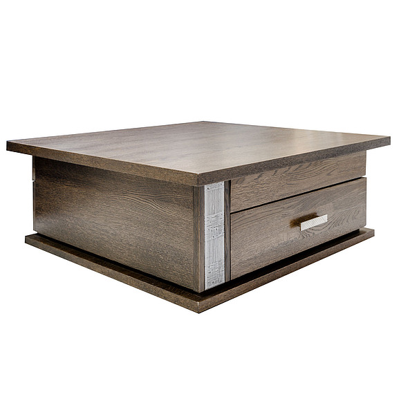 Стол журнальный «Тунис» П343.04-1Ш, Цвет: Венге+серебро