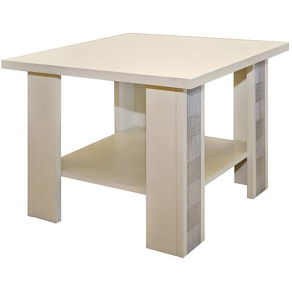 Стол журнальный «Тунис» П343.10Ш, Цвет: Слоновая кость с серебром