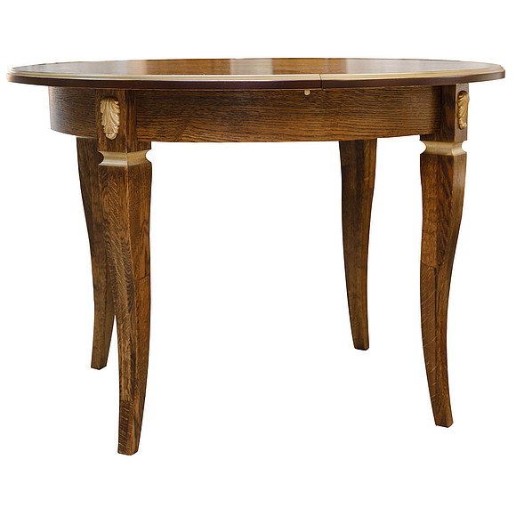 Стол «Милана 14/1А» П323.10, Цвет: Черешня с золочением (stol_milana_14_1a_p323_10_cheresnya_zoloto.jpg) Стол «Милана 14/1А» П323.10, Цвет: Черешня с золочением