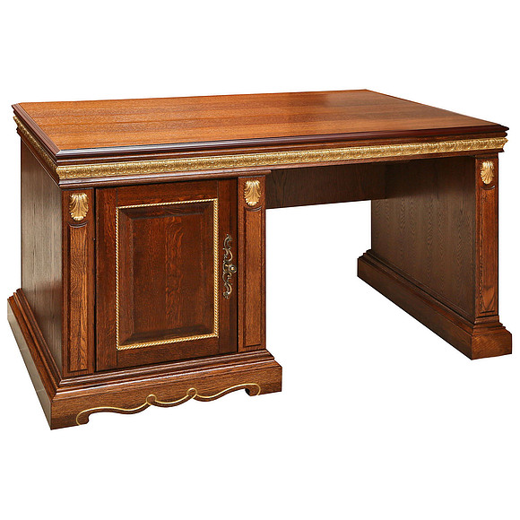 Стол «Милана 3П» П396.06-01, Цвет: Черешня с золочением