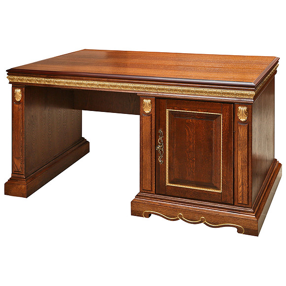 Стол «Милана 3П» П396.06, Цвет: Черешня с золочением