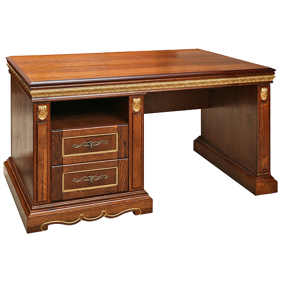 Стол «Милана 4П» П396.07, Цвет: Черешня с золочением