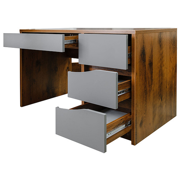 Стол письменный «Монако» П510.15-1, Цвет: Дуб Саттер+Серый Мокко