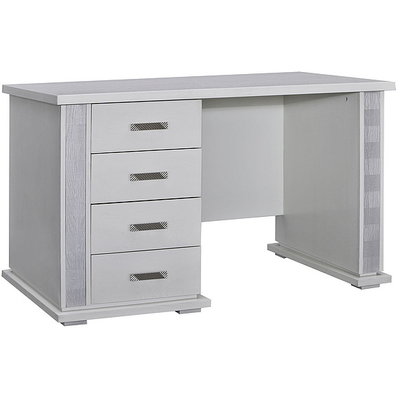 Стол письменный «Тунис» П343.25Ш, Цвет: Слоновая кость с серебром