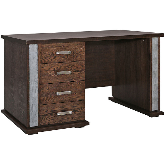 Стол письменный «Тунис» П343.25Ш, Цвет: Венге+серебро