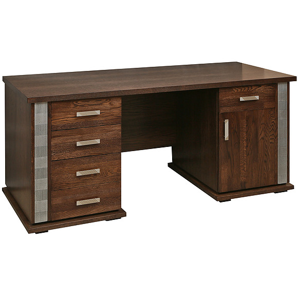 Стол письменный «Тунис» П343.08Ш, Цвет: Венге+серебро