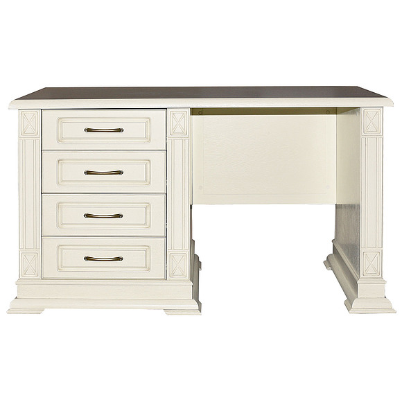 Стол письменный «Верди Люкс 9.1» П432.14-01, Цвет: Слоновая кость