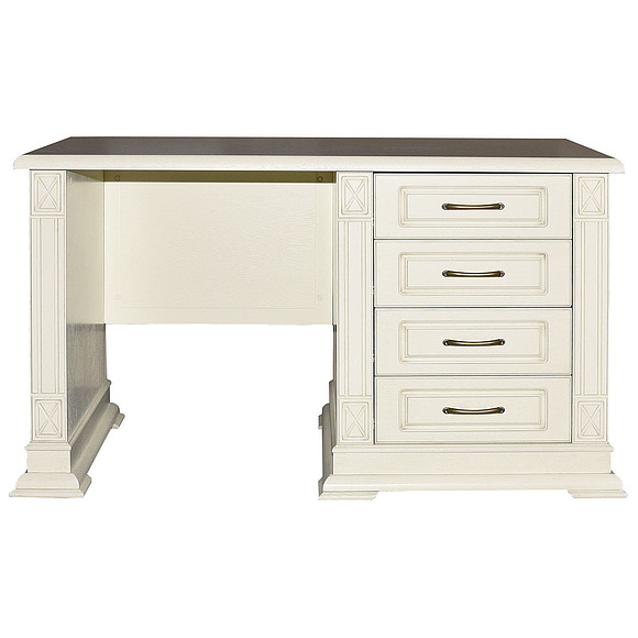 Стол письменный «Верди Люкс 9» П432.14, Цвет: Слоновая кость