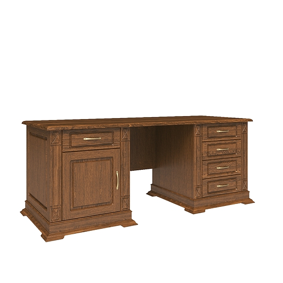 Стол письменный  «Верди Люкс 7» П432.12, Цвет: Черешня