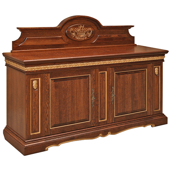 Тумба «Милана 3/1с» П265.31с, Цвет: Черешня с золочением