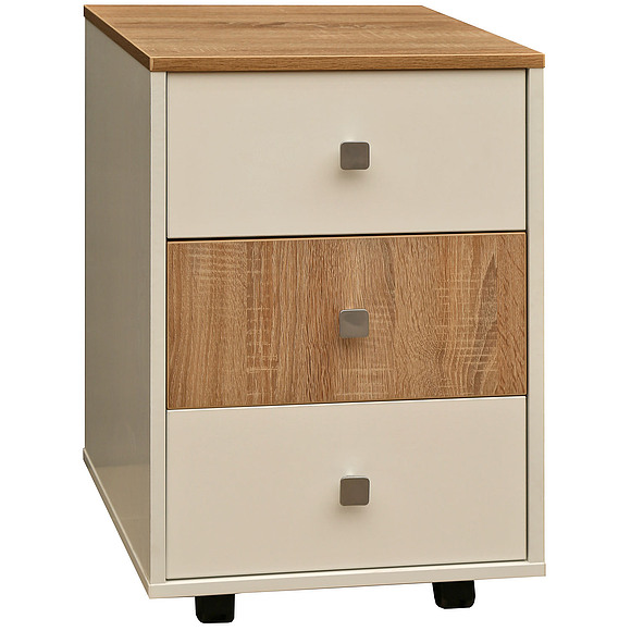 Тумба «Next» П033.021, Материал: ДСП ламинированная, Цвет: Белый+дуб Сонома