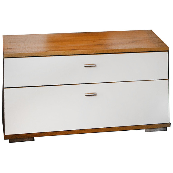 Тумба прикроватная «Гелиос» П554.04, Цвет: Дуб Вотан + белый