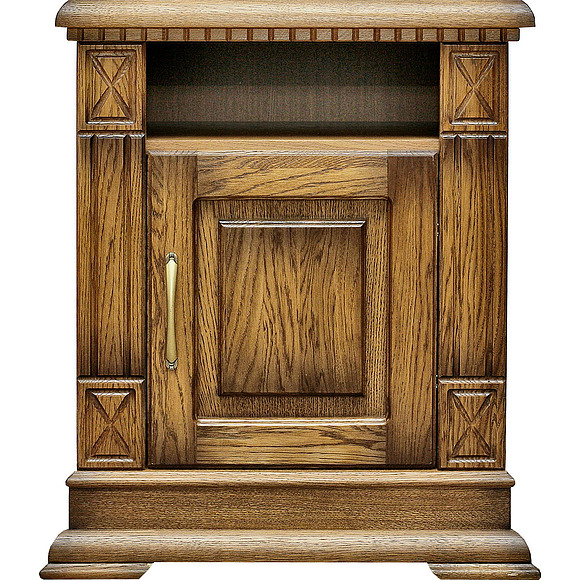 Тумба прикроватная «Верди Люкс» П434.03, Цвет: Дуб рустикаль с патинированием