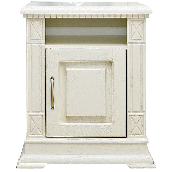 Тумба прикроватная «Верди Люкс» П434.03, Цвет: Слоновая кость