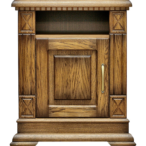 Тумба прикроватная «Верди Люкс» П434.03-1, Цвет: Дуб рустикаль с патинированием