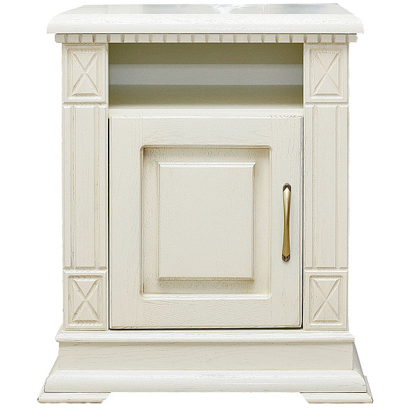 Тумба прикроватная «Верди Люкс» П434.03-1, Цвет: Слоновая кость