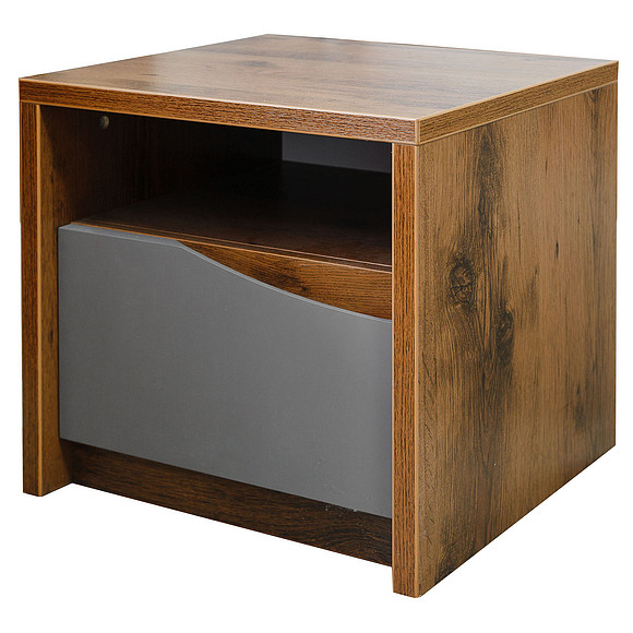 Тумба прикроватная «Монако» П528.04, Цвет: Дуб Саттер+Серый Мокко