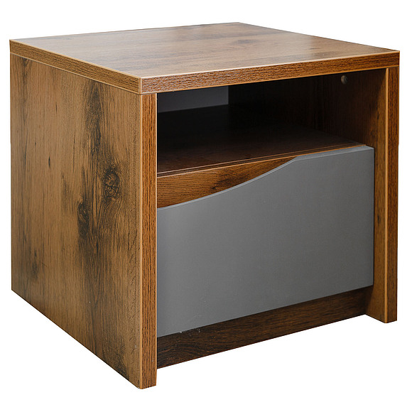 Тумба прикроватная «Монако» П528.04-1, Цвет: Дуб Саттер+Серый Мокко