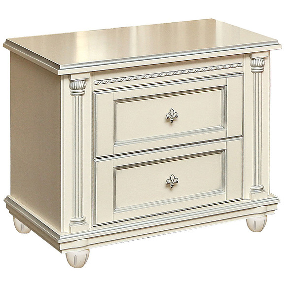 Тумба прикроватная «Валенсия» П254.20, Цвет: Античная темпера с серебром