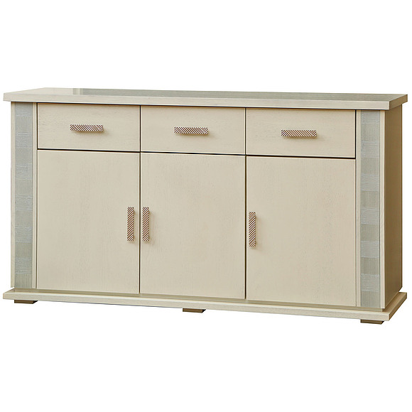 Тумба «Тунис» П343.09Ш, Цвет: Слоновая кость с серебром