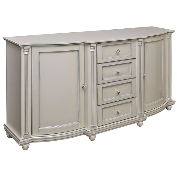 Тумба «Валенсия 3.4» П244.20, Цвет: Античная темпера с серебром