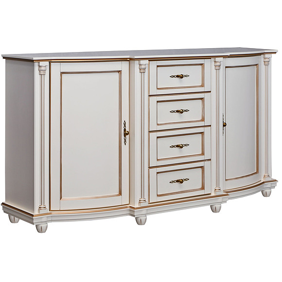 Тумба «Валенсия 3.4» П244.20, Цвет: Античная темпера с золотом