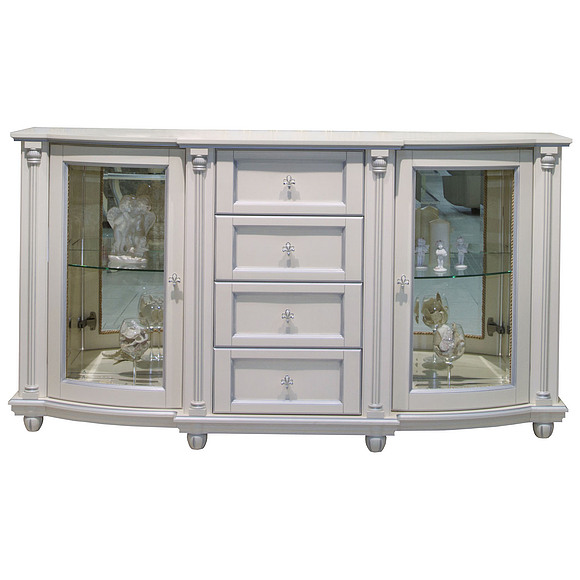 Тумба «Валенсия 3.4с» П244.32, Цвет: Античная темпера с серебром